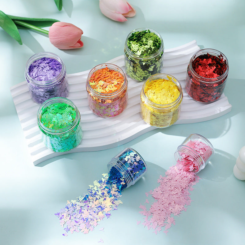 Wholesale Diy Glue Flow Hemp Ginkgo Leaf Sequins Special-shaped Leaf Glitter Glitter Nail Art Quicksand Decoration Making Materials